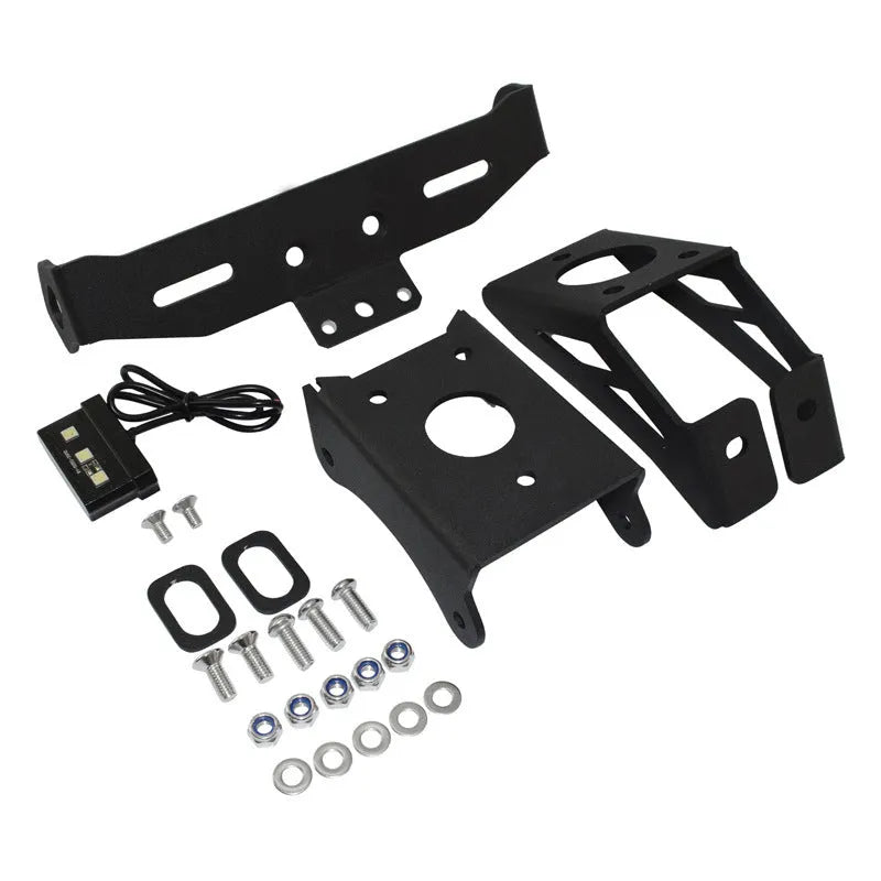 Black aluminium alloy licence plate bracket for Honda motorcycle rear mounting