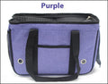 Cloth pet bag in solid colour with single roller shutter closure