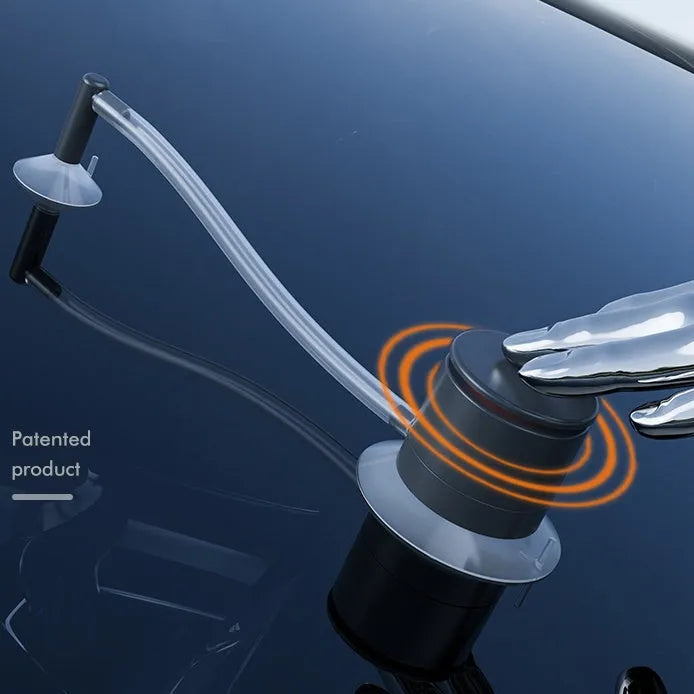 Car windshield crack repair tool with plastic body and glass corrector for DIY automotive glass repair