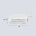 Green multi-layer jewellery storage box with modern minimalist design