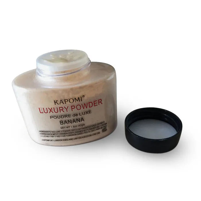Banana makeup loose powder in yellow colour 42g net content for oil control and setting