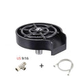 Black stainless steel automatic glass washer with ABS plastic base and copper hose connection
