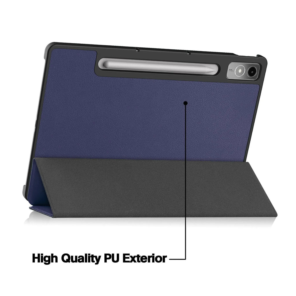 Lenovo Tab P12 tablet protective case in apricot colour with stand function extended