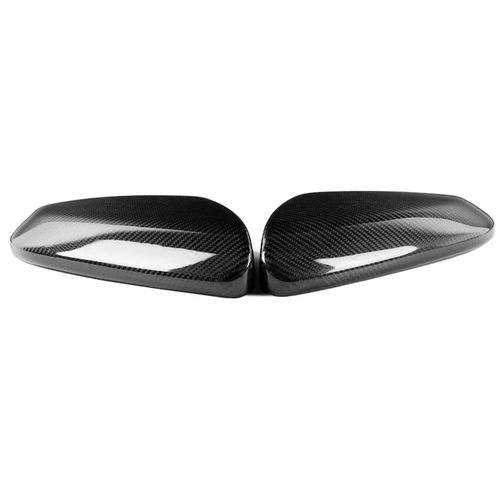 Carbon fiber rearview mirror shell sticker protective cover for Honda Civic 10th generation in black