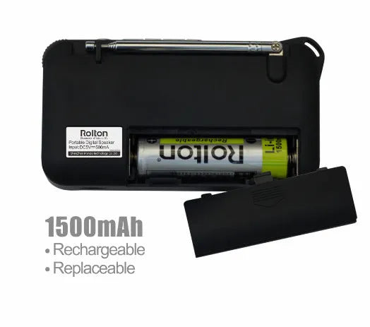 Rolton W405 portable FM radio speaker with MP3 player function in compact design