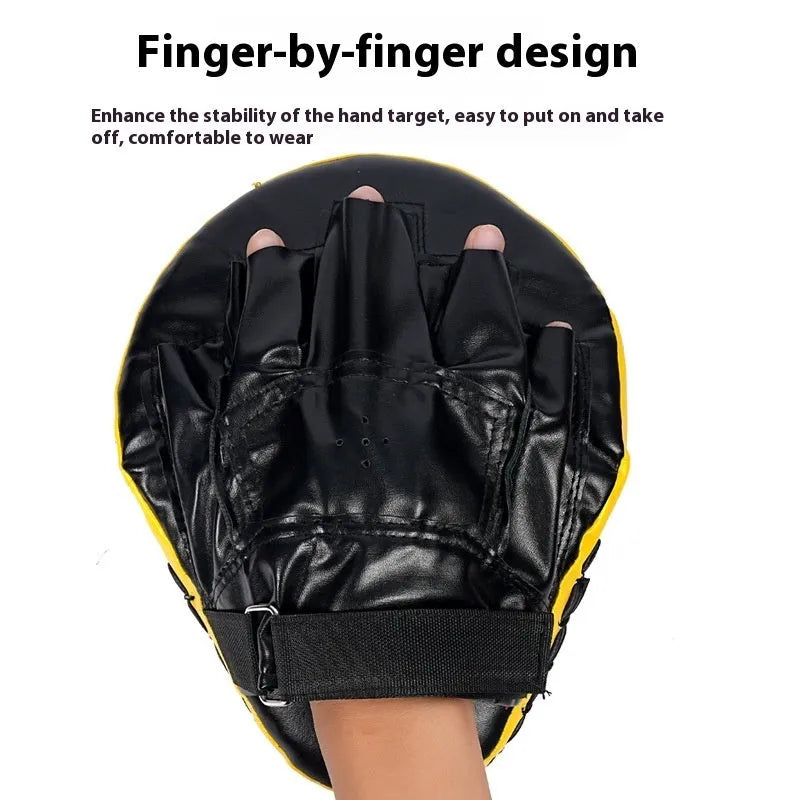 Boxing target punch mitts for Sanda and Muay Thai training with PU padding in various colour options