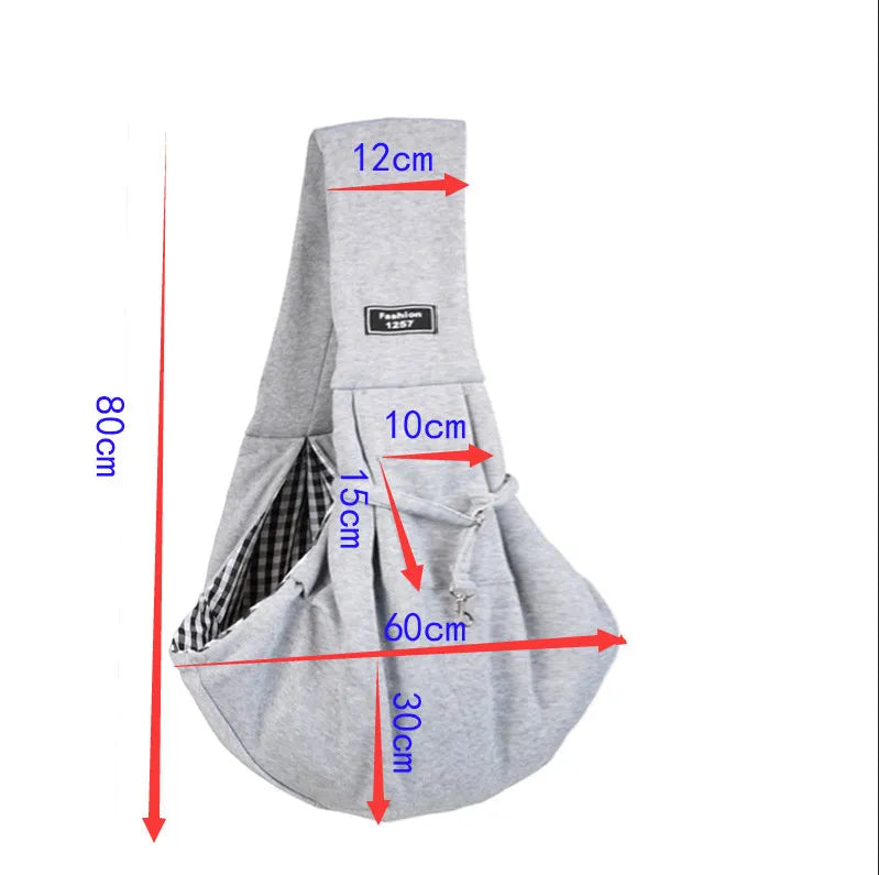 Foldable cat messenger backpack in a choice of colours, shown with adjustable strap and large main compartment.