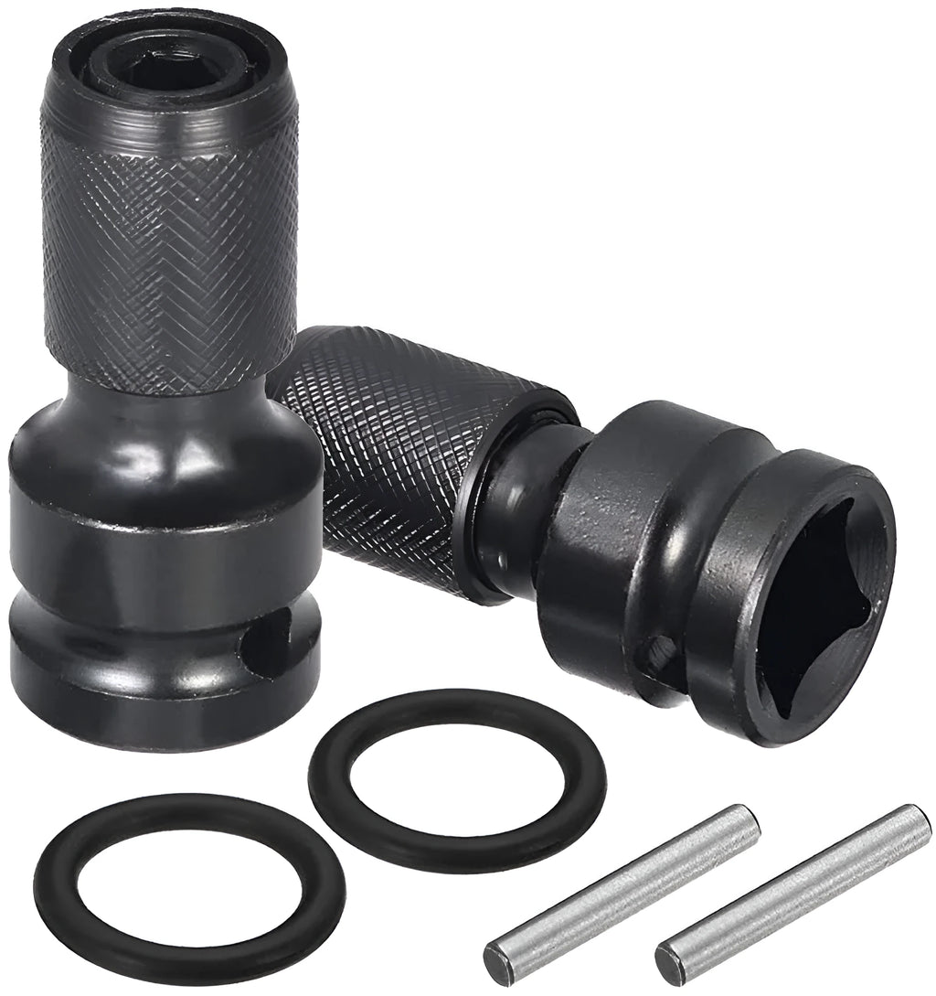 No. 45 steel telescopic scaling bit holder for square drive to hexagonal fastener conversion.