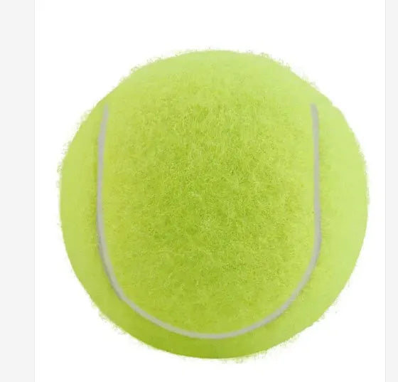 6.3cm rubber tennis ball dog toy in bright colours for bite-resistant play