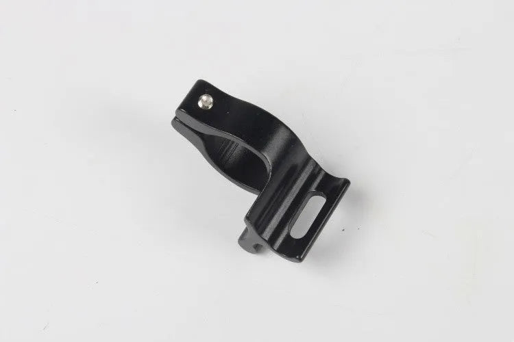 A single black aluminium alloy clamp ring with a 28.6 mm diameter for vehicle frame repair.