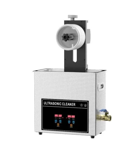 Ultrasonic cleaning machine with single slot and digital controls for disc maintenance