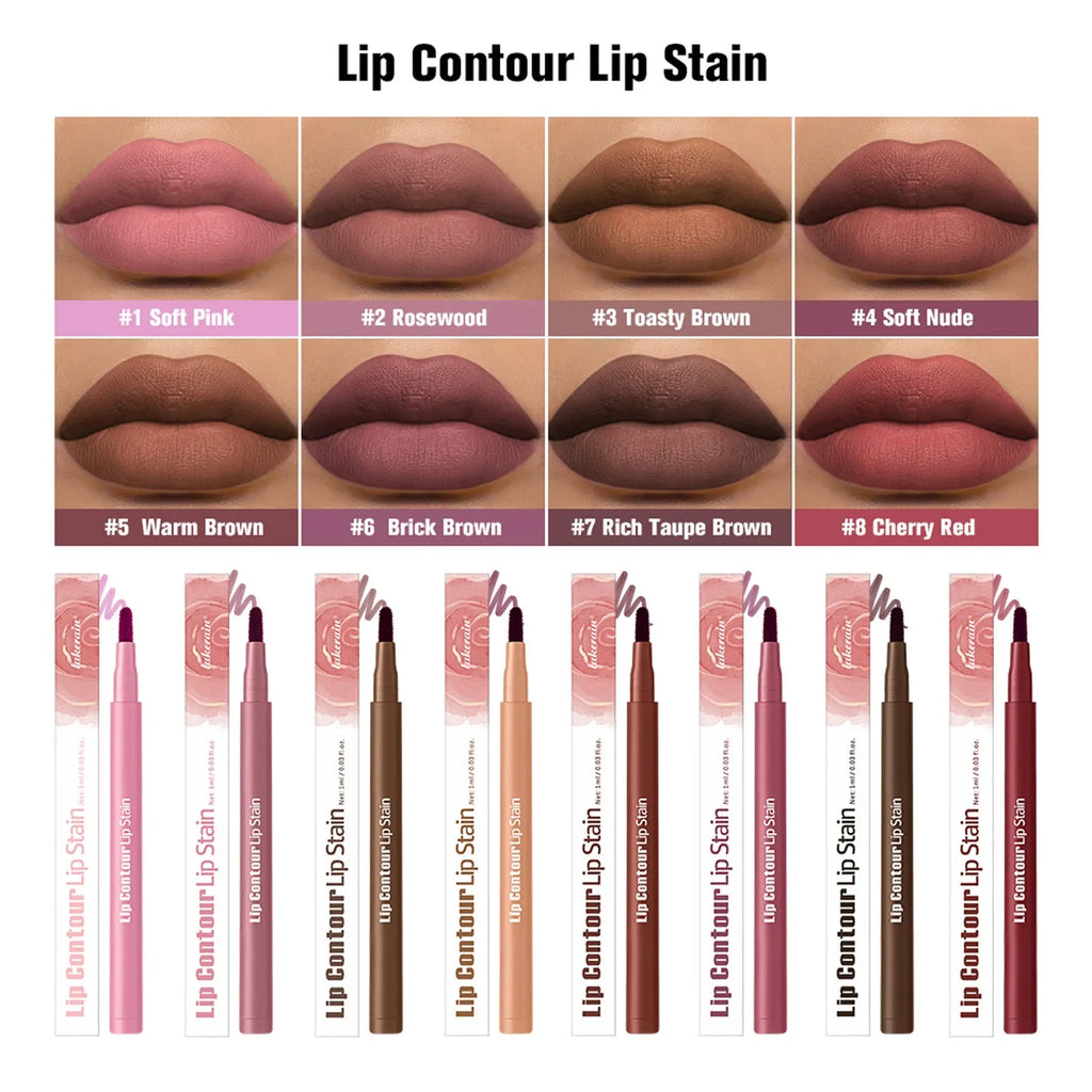 Moisturising smooth portable wooden lip pencil in shade Soft Pink, 1ml net content, colour-resistant lip liner and lipstick