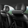 BASEUS black car air purifier with activated carbon crystal and magnetic enclosure on a car dashboard