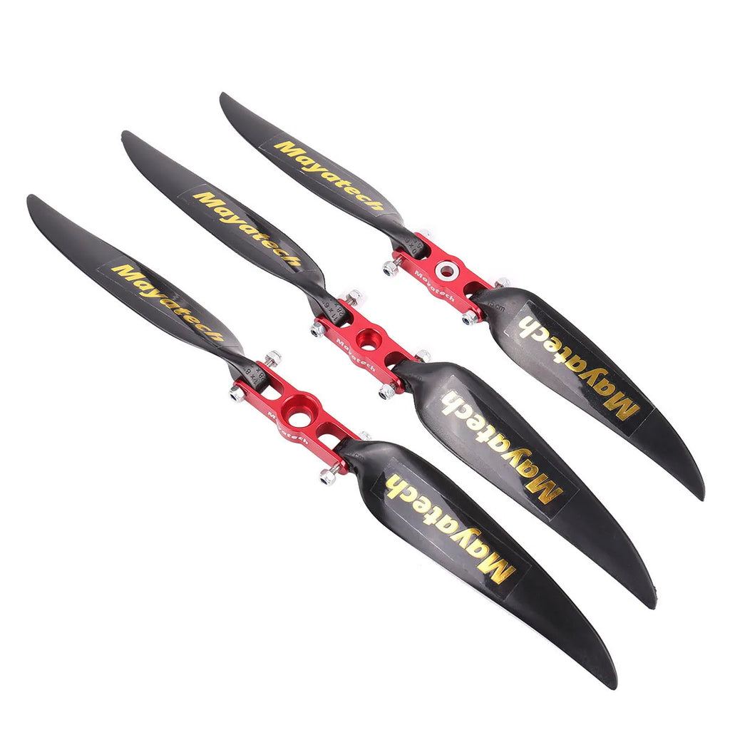 Black nylon folding paddle with quick-disassembly fittings shown in folded position.