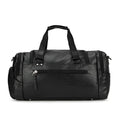Large black travel shoe bag for sports trainers with separate compartment