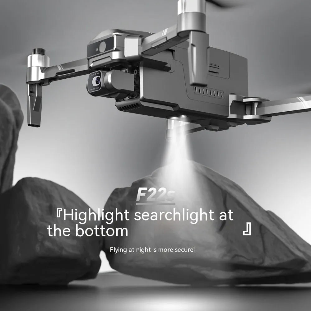 F22S obstacle avoidance drone unfolded with HD camera and GPS positioning