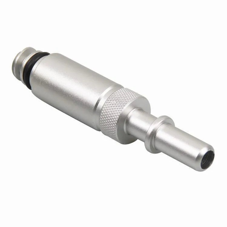 Silver metal transmission refueling joint tool for VAS6262-9 procedures