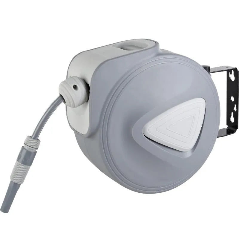 Automatic retractable hose reel with PVC pipe drum for car wash and garden watering