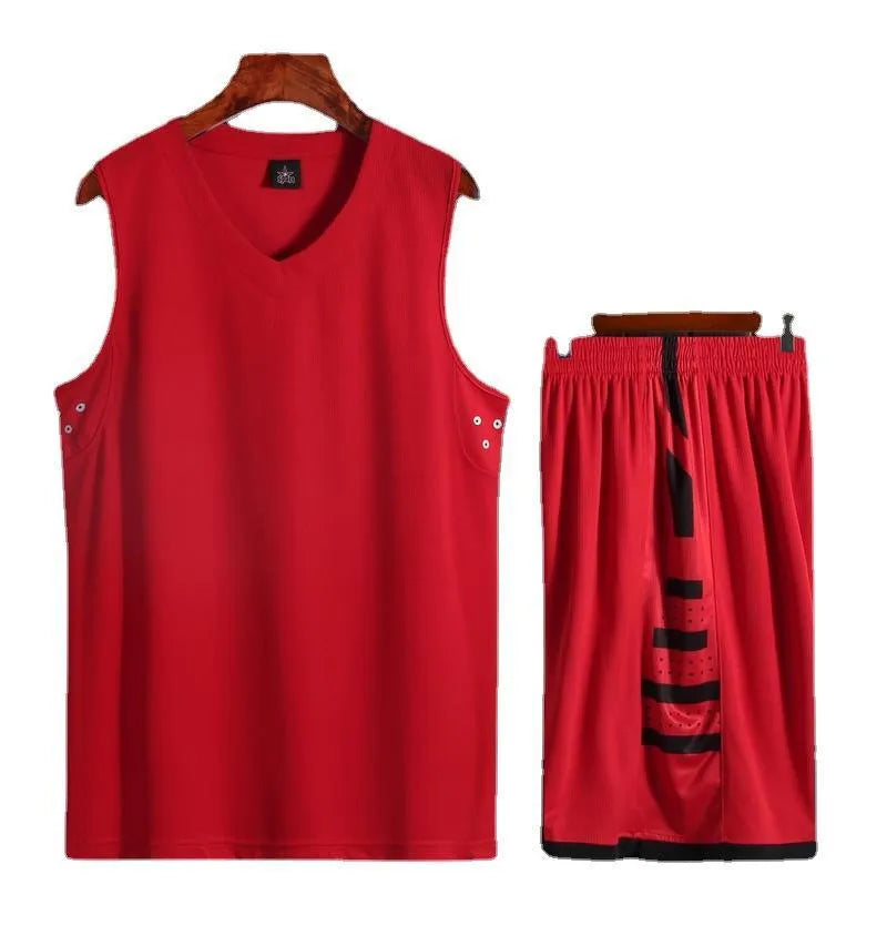 A white breathable sports vest for basketball and campus training on a mannequin.