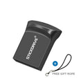 Metal car design USB drive with necklace chain in black finish