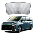 Silver reflective windscreen sunshade for Toyota NOAH XOVY 90 series car