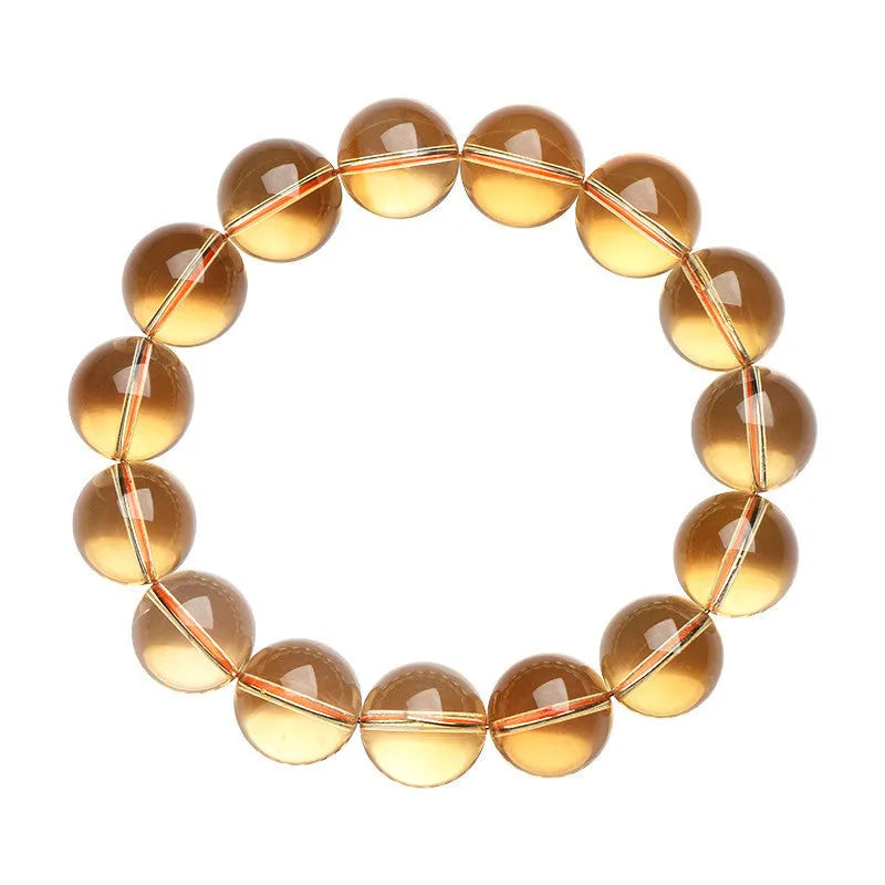 Natural citrine scattered beads bracelet with polished 7A and 6A grade stones in original jewellery design