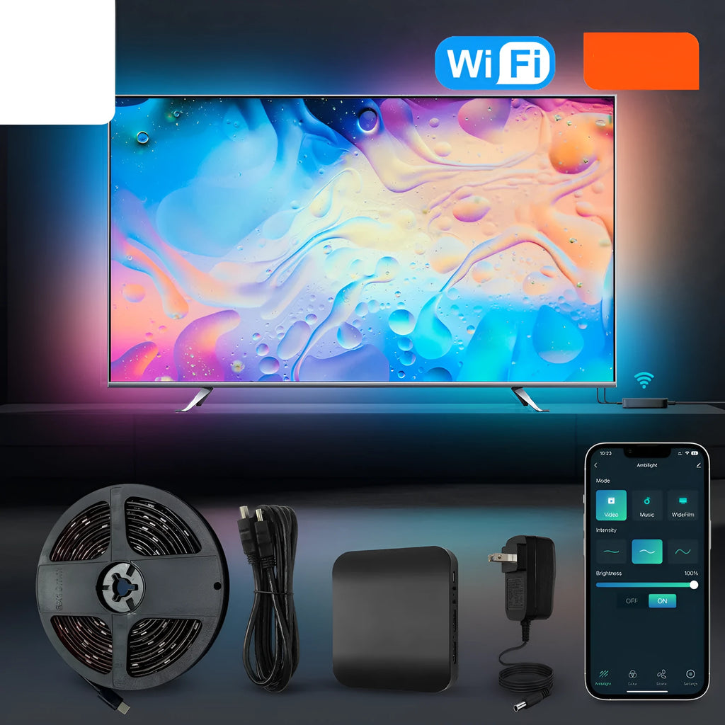 Smart LED television backlight strip with intelligent control and waterproof plastic construction