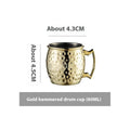 Stainless steel Moscow Mule cup with copper plating in multiple colour and capacity options