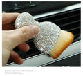 10cm car interior cleaning brush with flexible PVC bristles for dashboard and vent dust removal