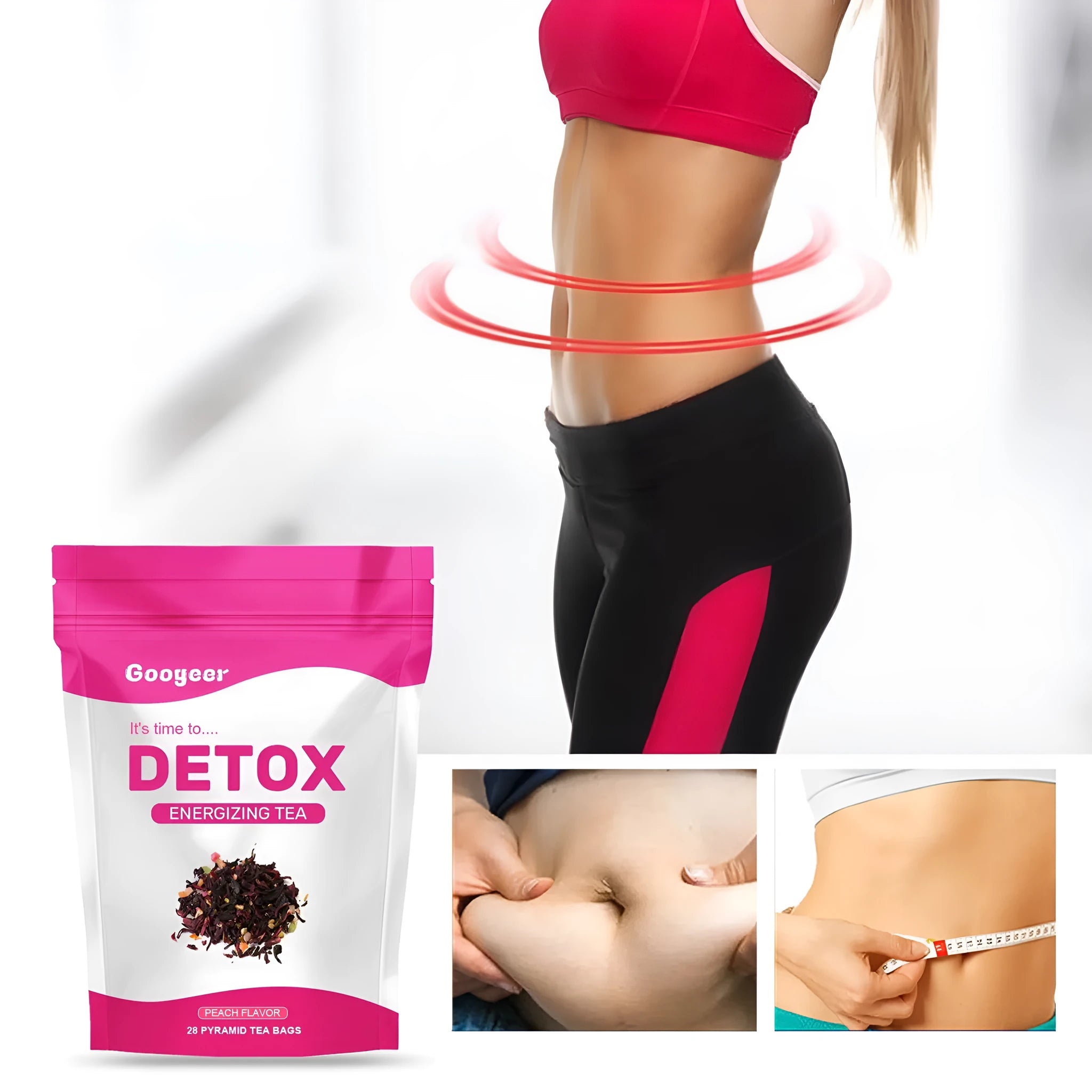Green tea slimming tea 28 sachets pack for belly firming and body health