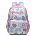 Student schoolbag with air pillow belt system in Oxford cloth, showing large capacity design