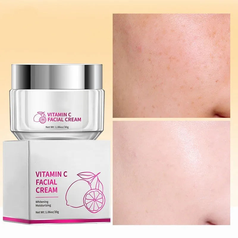 30g Vitamin C Face Cream jar measuring 6cm by 6cm by 5.2cm
