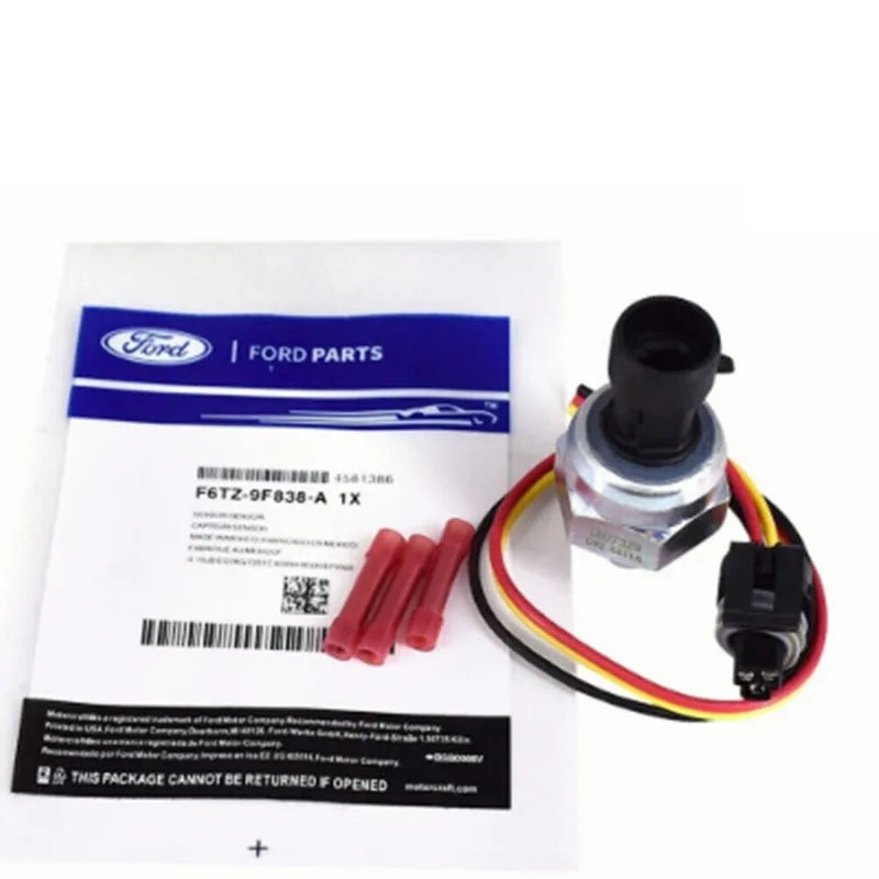 Ford F6TZ-9F838-A fuel pressure sensor with connecting wiring for F4 and F6 vehicle applications