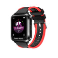 Smart bracelet with 1.78-inch split screen display on silicone wristband showing Bluetooth call interface