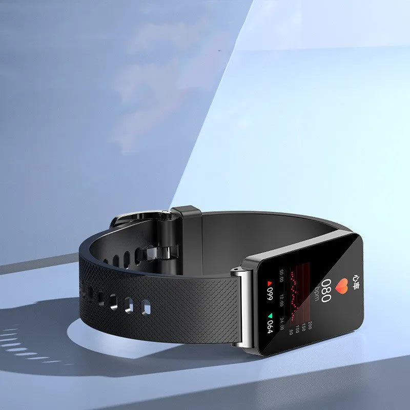 EP08 smart bracelet for Android in black, gold, or silver with a TPU strap and magnetic charger