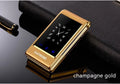 A15 black flip phone open showing large touch screen and external small display.