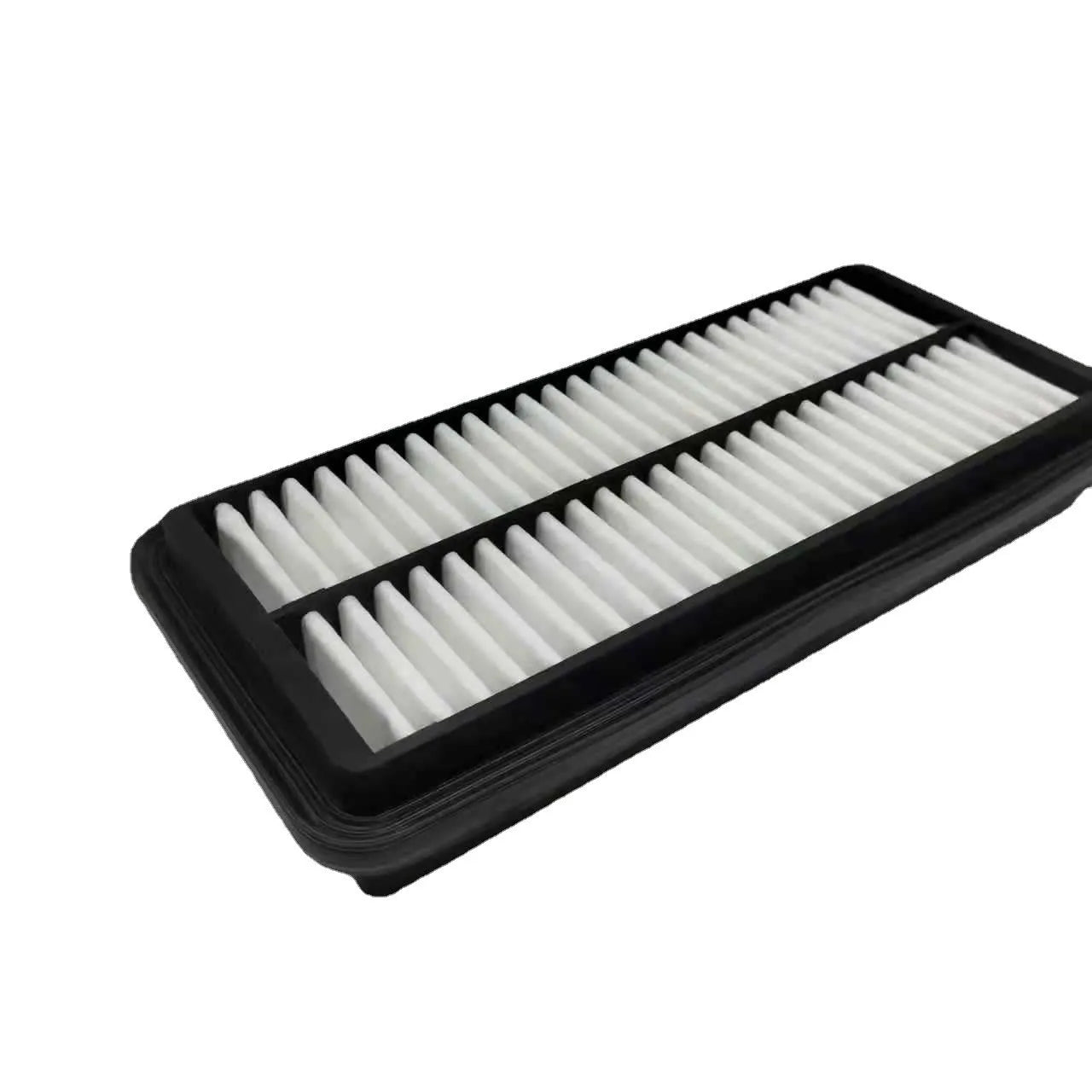 Black car air filter for Modern vehicles with dimensions 256*113*40 mm