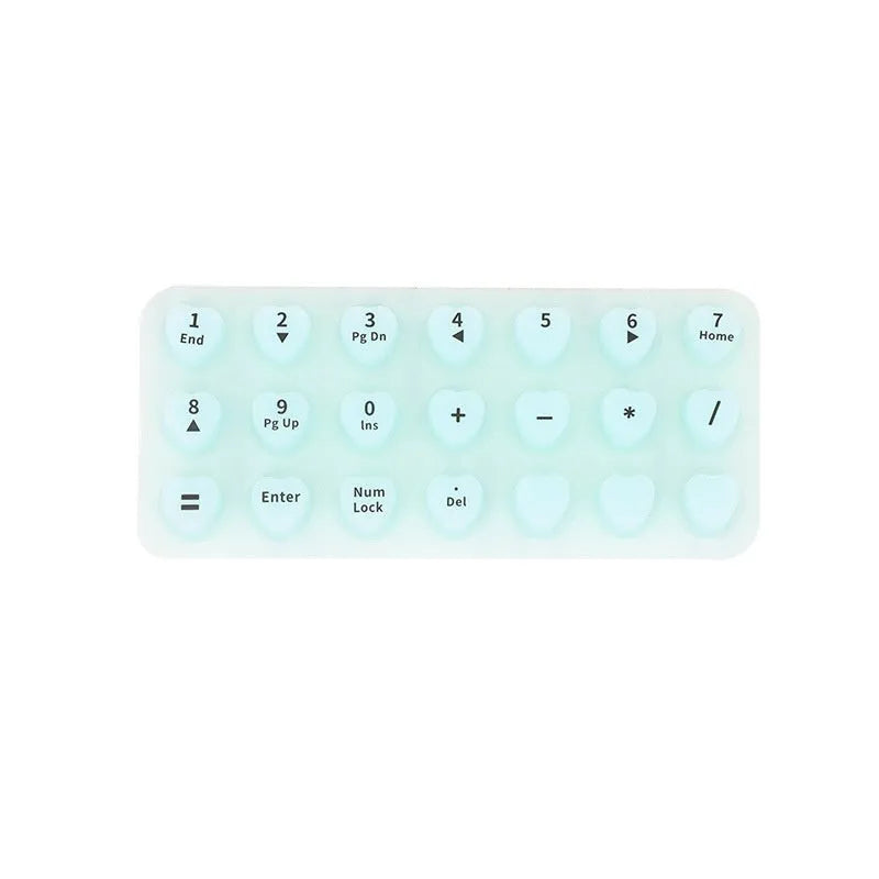 70 anti-static silicone keycaps for long nails in assorted colours including black, clear, mint green, pink, and purple