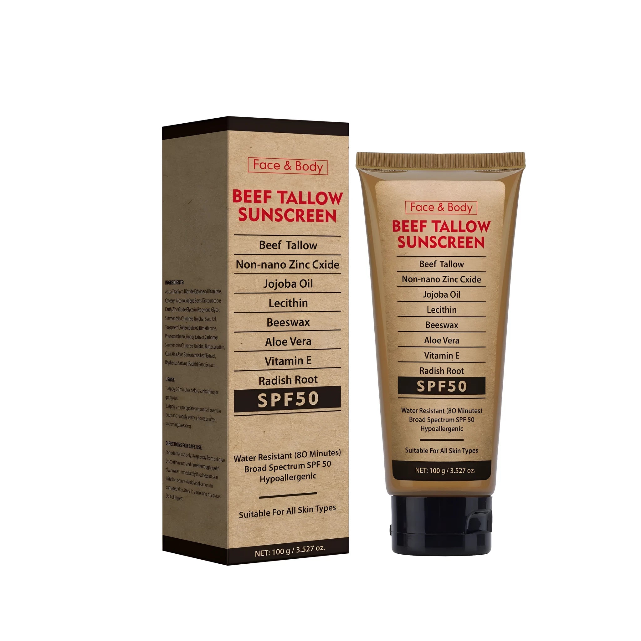 100g tube of organic grass-fed butter protective hand cream for moisturising and hydration