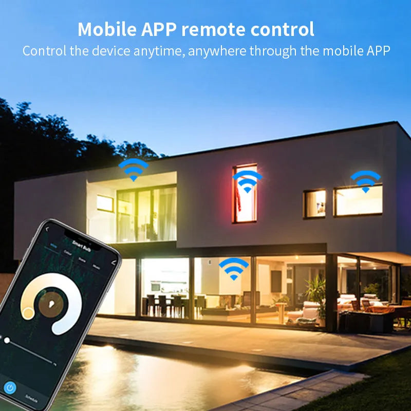 GU10 smart LED spotlight with WiFi and voice control in compact 50mm design