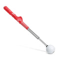 Telescopic golf swing simulator with stainless steel shaft in black colour option