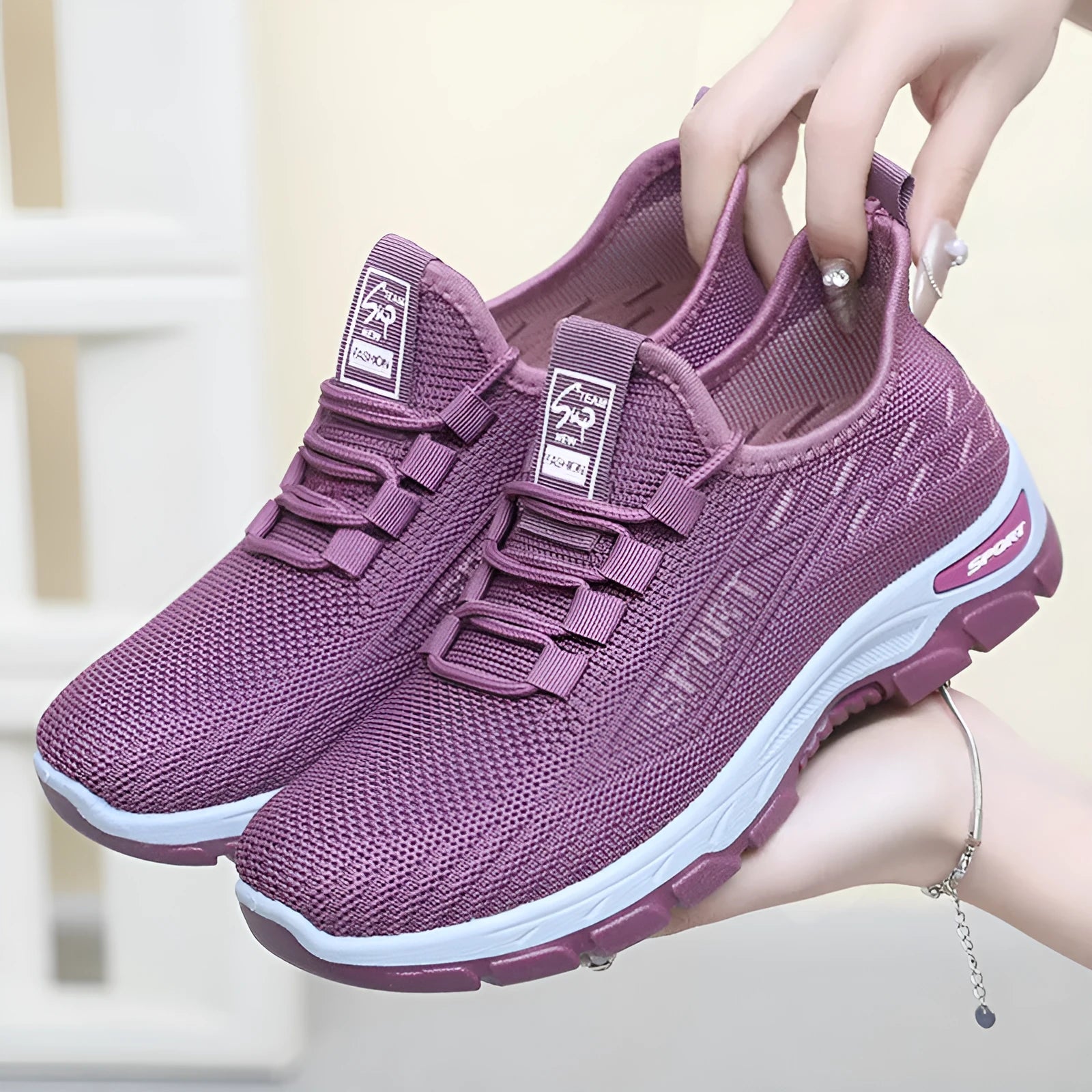 Casual sports shoes with soft PVC soles in six colour options showing round toe and low-top design