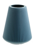 Colourful melamine plastic decorative flower vase in blue, green, pink, or white for desktop display