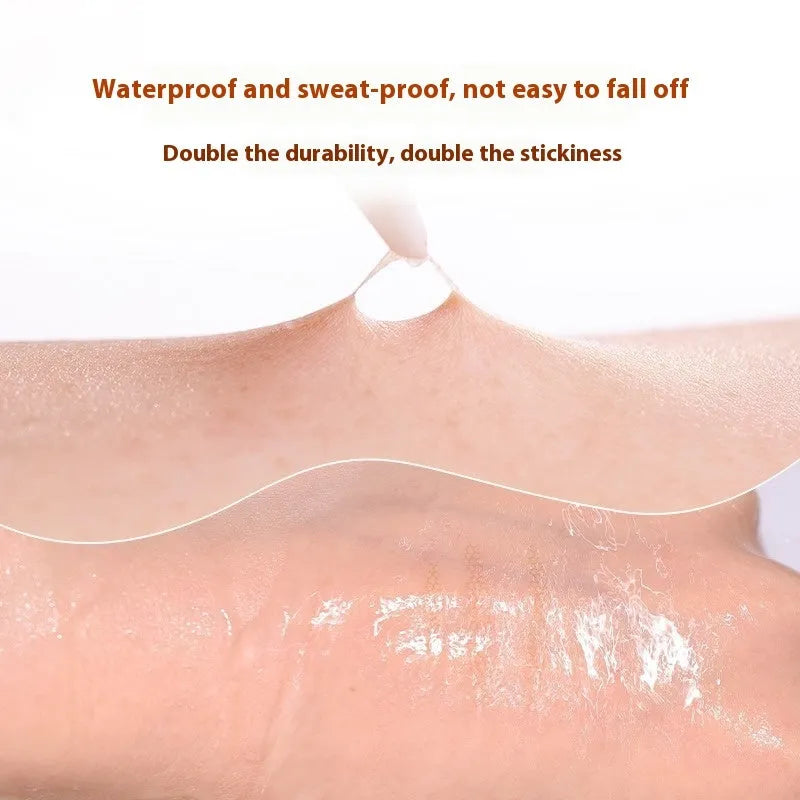 Pack of invisible lace double eyelid stickers showing 120 count and Crescent M, Crescent S, Olive M style options.