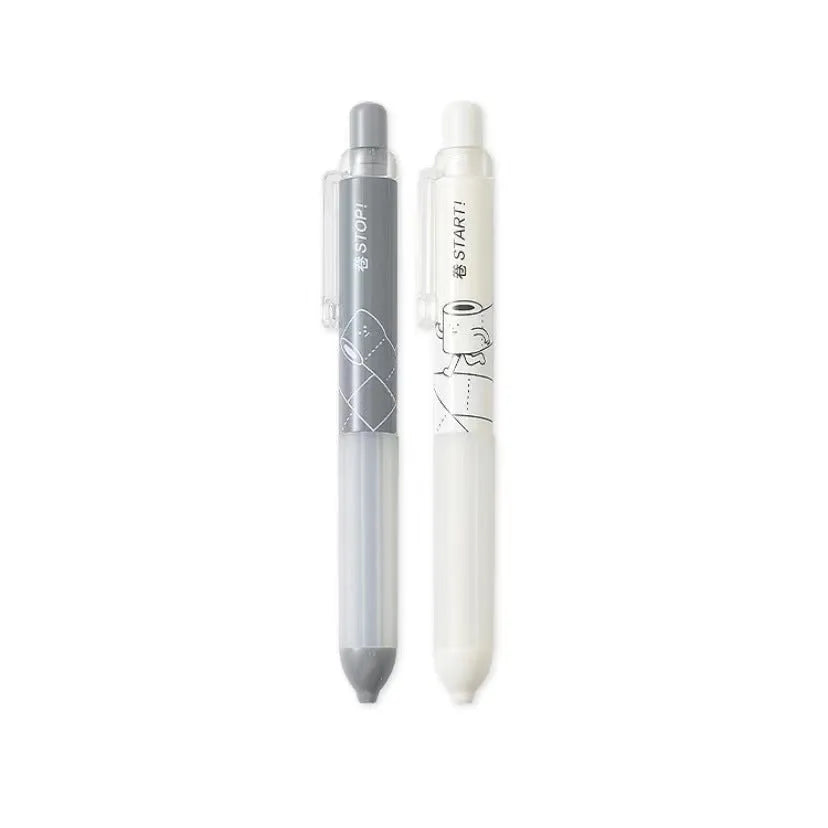 Activity 0.5mm mechanical pencils with cloud grip, one black and one white