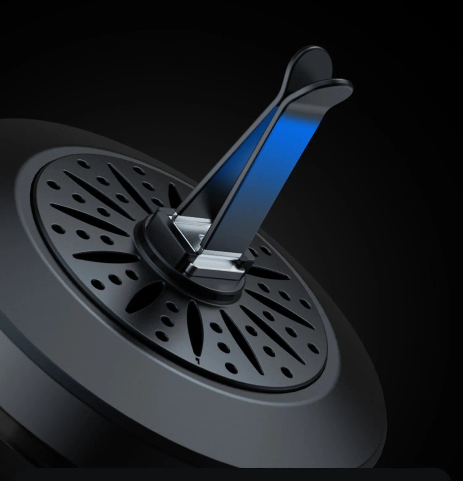 Car vent-mounted aromatherapy diffuser with RGB rhythm lighting and voice control features
