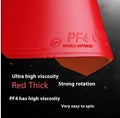 Classic-50 Fast Attack table tennis racket with anti-rubber in red or black, thick or medium-thick sponge