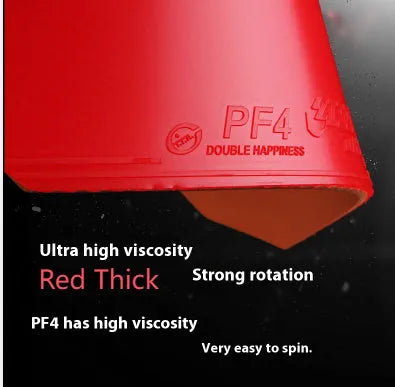 Classic-50 Fast Attack table tennis racket with anti-rubber in red or black, thick or medium-thick sponge
