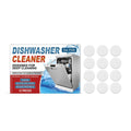 12-pack of dishwasher cleaning tablets for descaling and grease removal