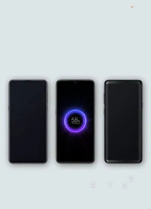 Black and white large capacity 10000mAh power bank with USB-C and wireless charging